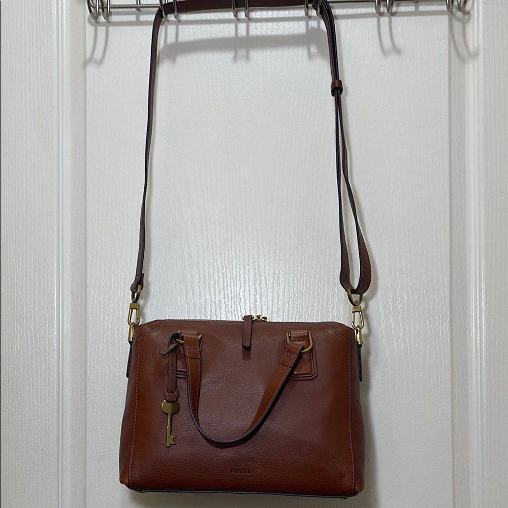 Fossil Jacqueline Brown Leather satchel - Picture 3 of 10